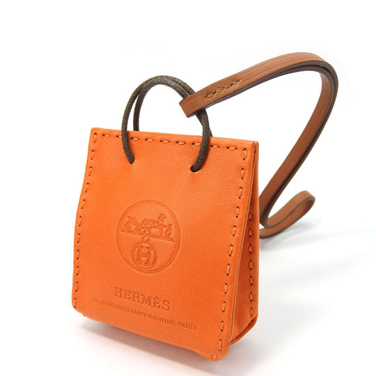 HERMES Bag charm Anyo Miro Orange sack orange Women Used Authentic