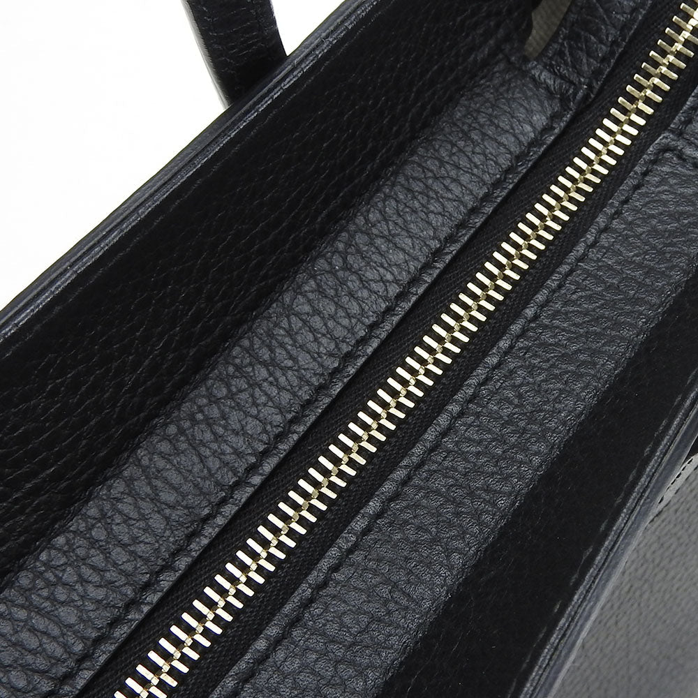 GUCCI Handbag 368827 leather black Swing Small Women Used Authentic