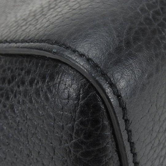 GUCCI Handbag 368827 leather black Swing Small Women Used Authentic