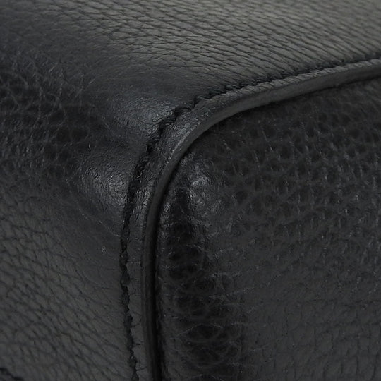 GUCCI Handbag 368827 leather black Swing Small Women Used Authentic