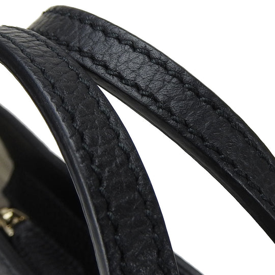 GUCCI Handbag 368827 leather black Swing Small Women Used Authentic