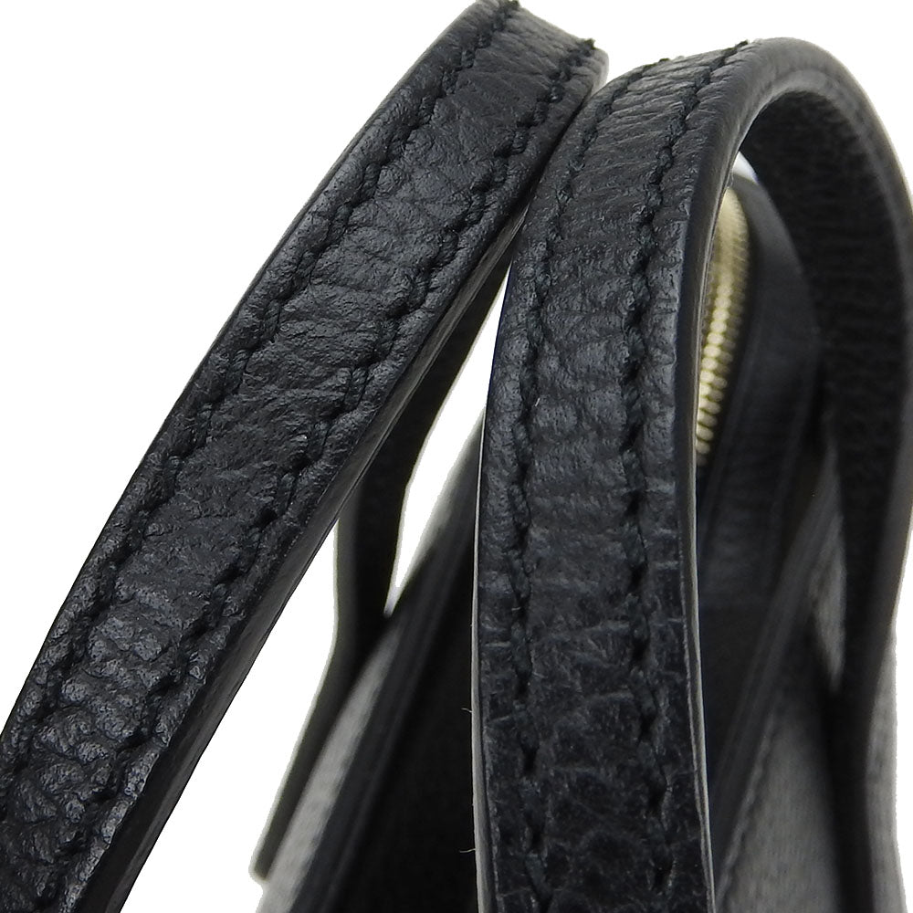 GUCCI Handbag 368827 leather black Swing Small Women Used Authentic