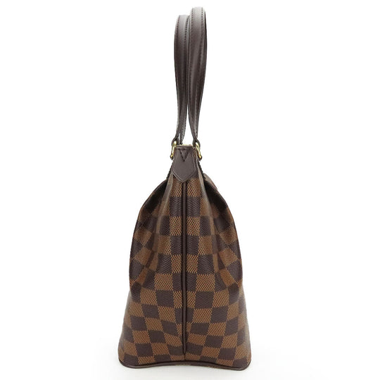 LOUIS VUITTON Tote Bag N41102 Damier, Leather Brown Westonminster PM Women Used Authentic