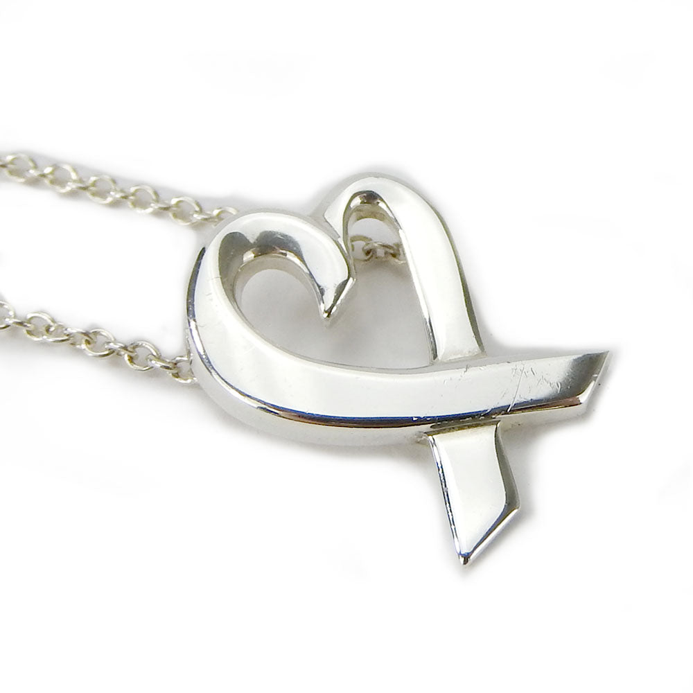 TIFFANY&Co. Necklace Silver925 Silver Loving heart Women Used Authentic