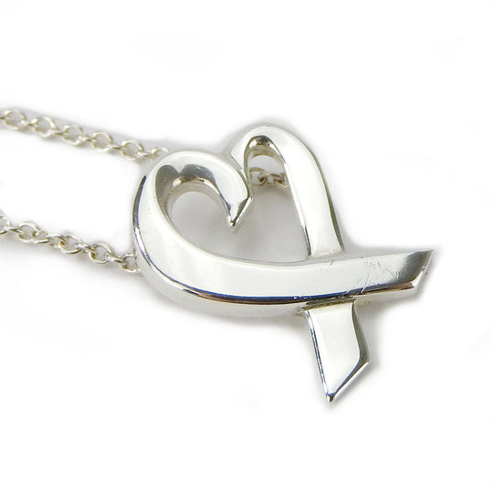 TIFFANY&Co. Necklace Silver925 Silver Loving heart Women Used Authentic
