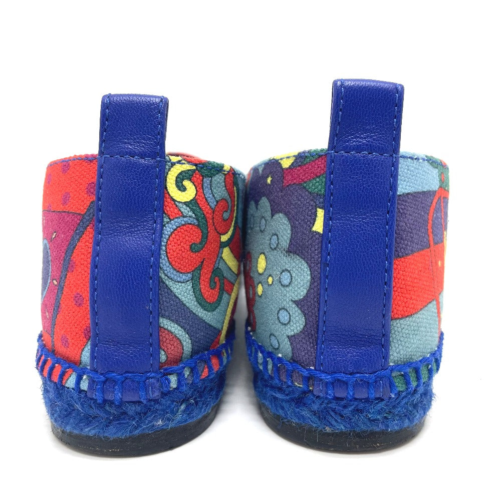 HERMES Slip-on cotton multicolor Espadrille Women 35 Used Authentic