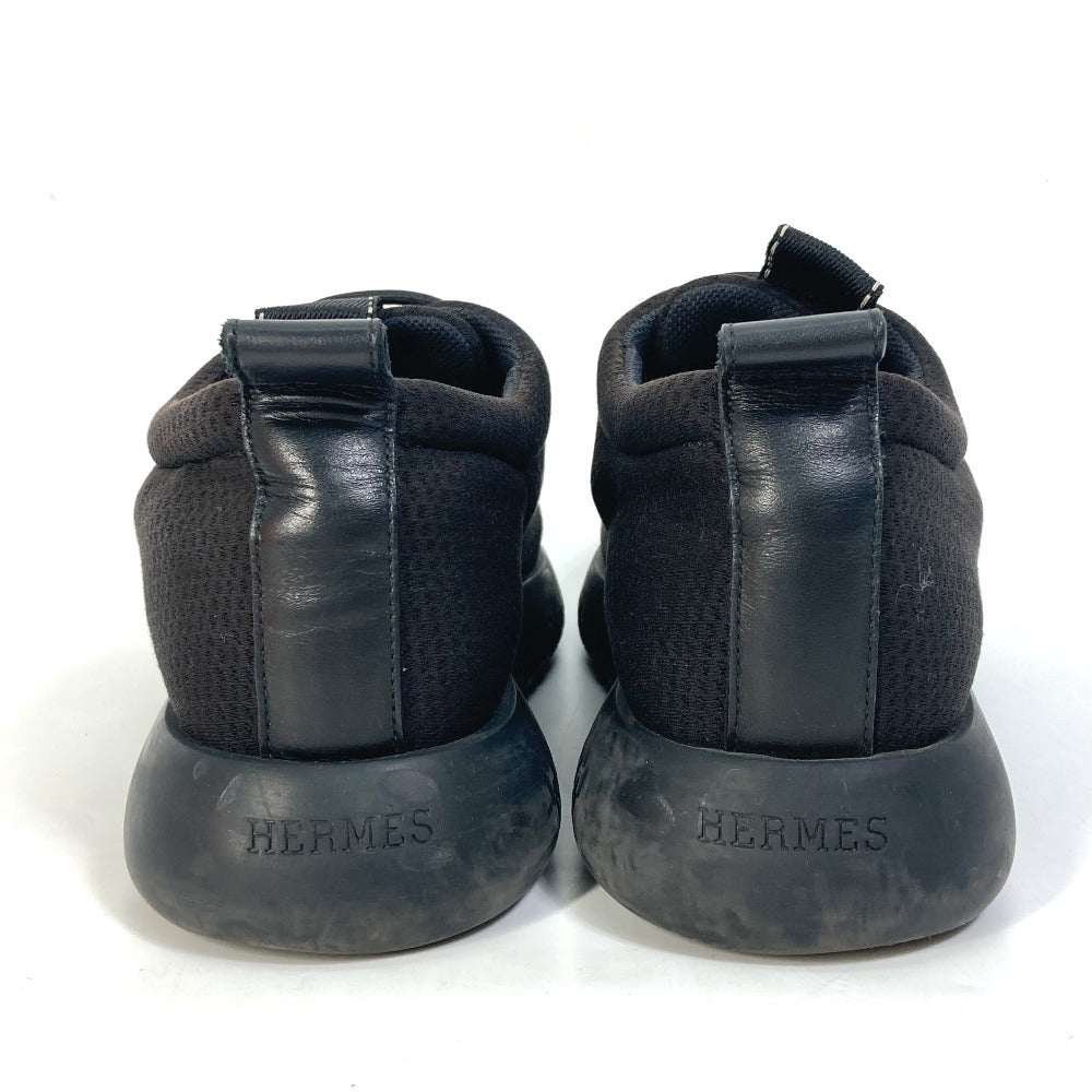HERMES sneakers Mesh / leather black mesh Women 37 Used Authentic
