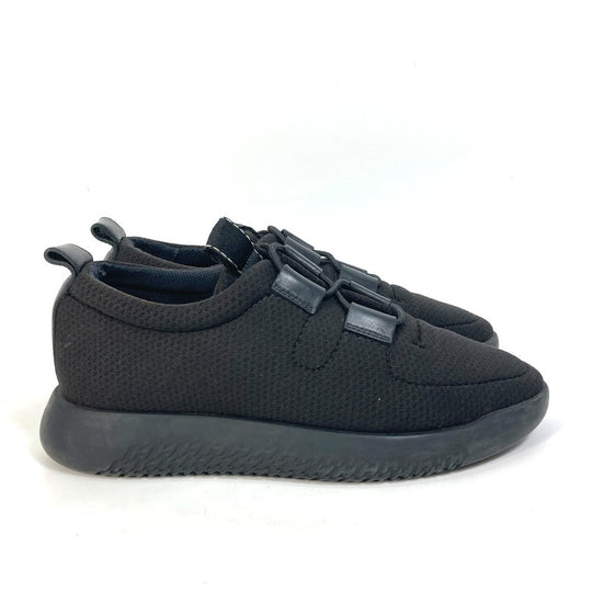 HERMES sneakers Mesh / leather black mesh Women 37 Used Authentic