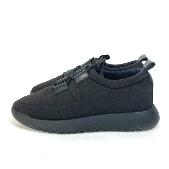 HERMES sneakers Mesh / leather black mesh Women 37 Used Authentic