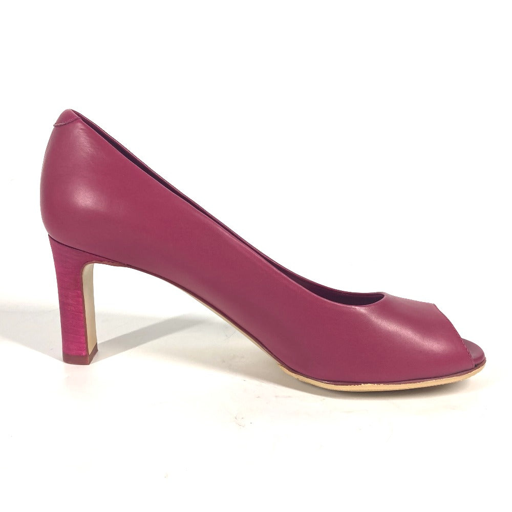 HERMES pumps leather pink Women 35 Used Authentic