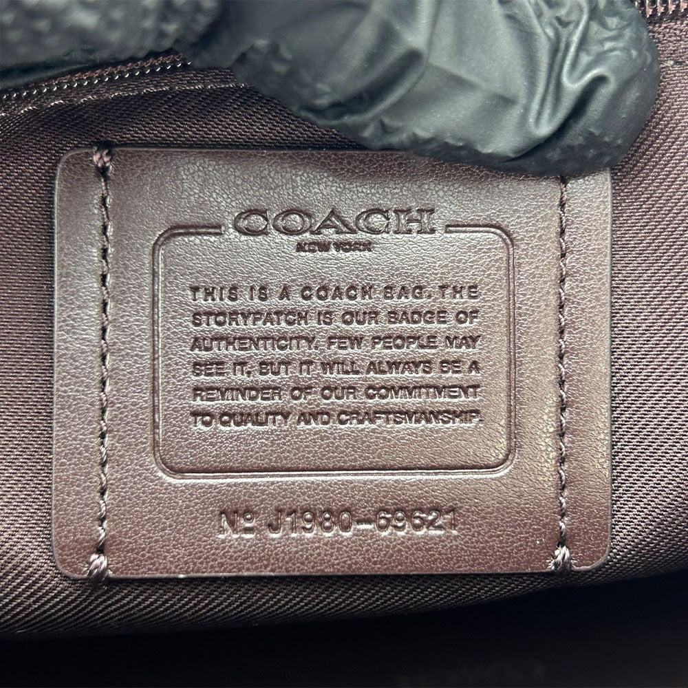 COACH Handbag 69621 leather black Women Used Authentic