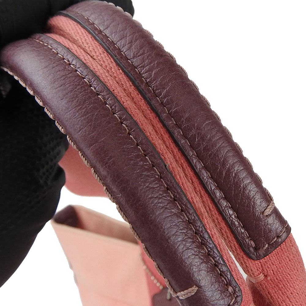 COACH Tote Bag 391 canvas pink Women Used Authentic