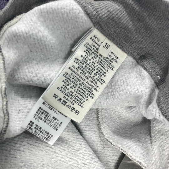 HERMES Pants cotton gray Long pants Overall handle Women 38 Used Authentic