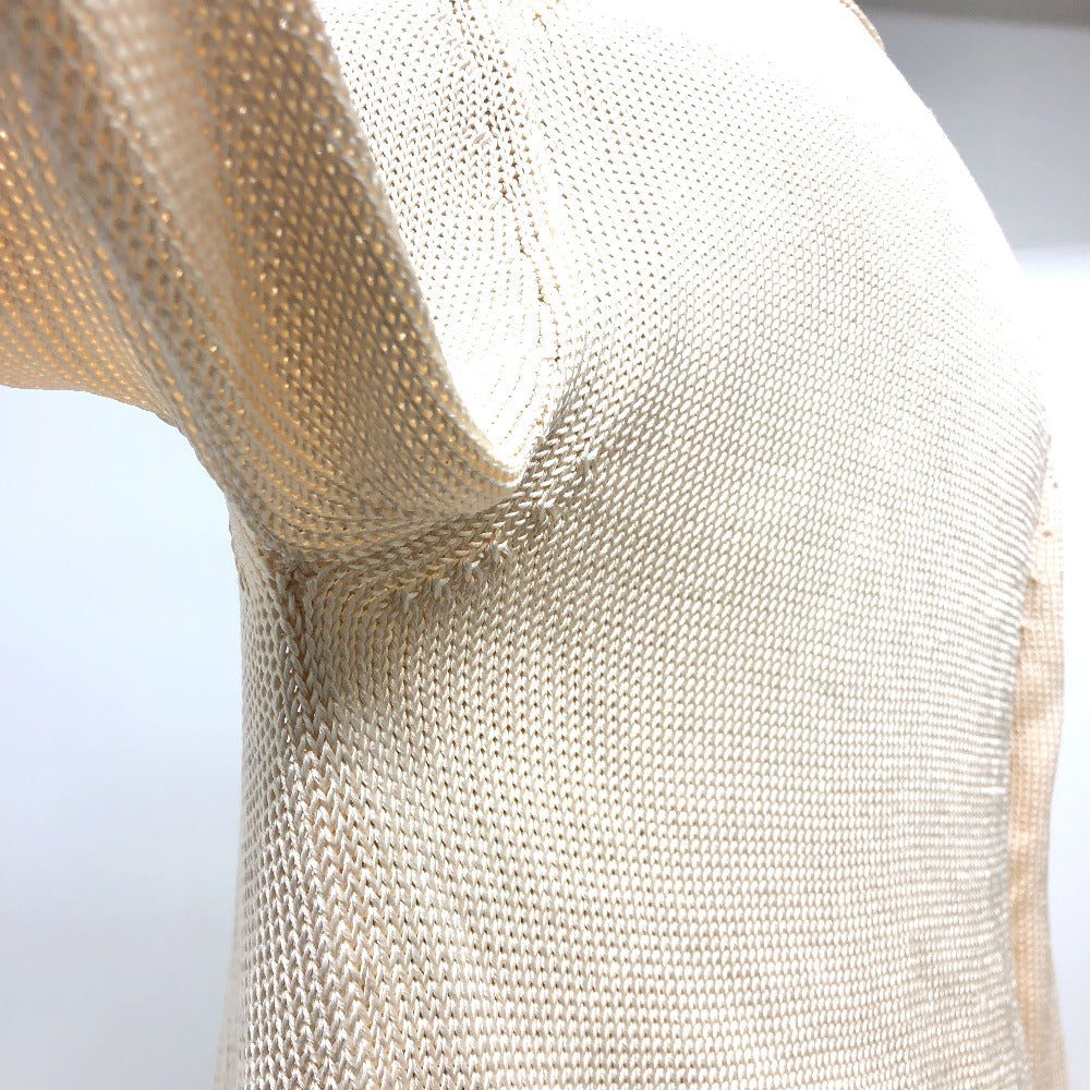 HERMES cardigan silk beige Outerwear Long Sleeve Women 36 Used Authentic