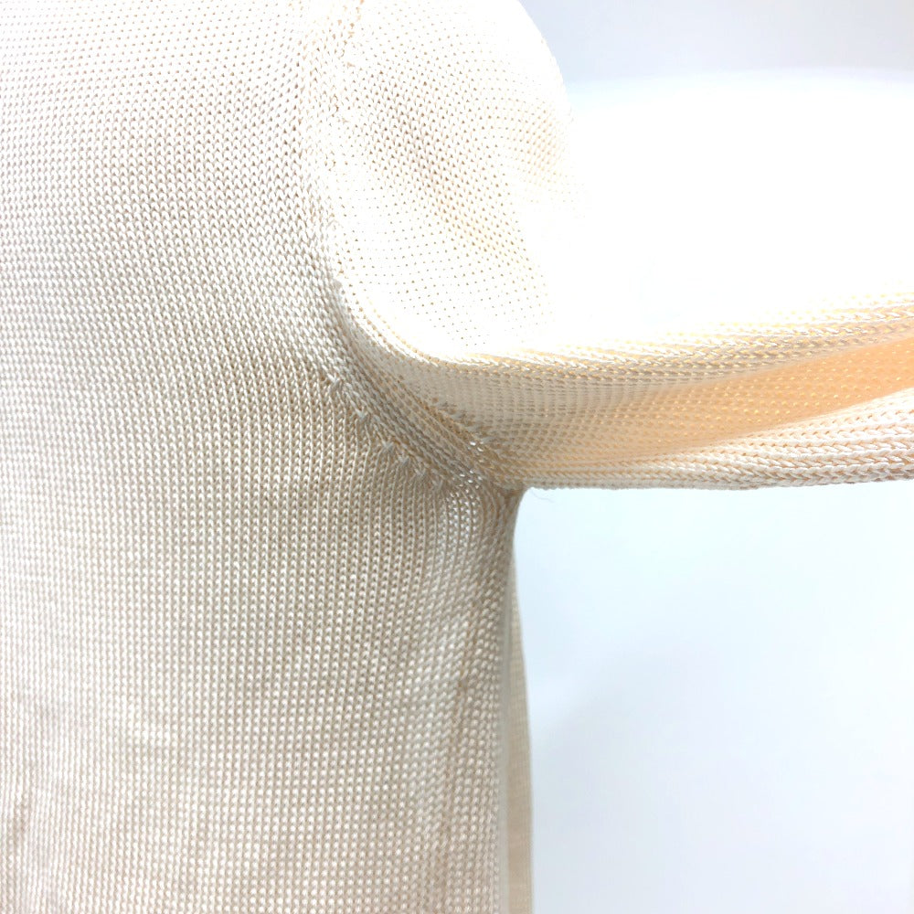 HERMES cardigan silk beige Outerwear Long Sleeve Women 36 Used Authentic