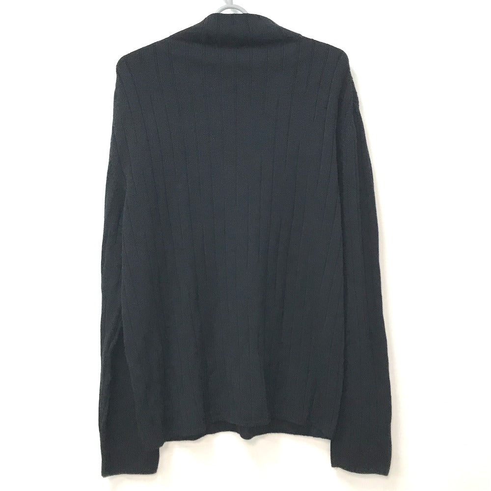 HERMES sweater Wool, Silk, Cashmere black Turtleneck Long Sleeve Apparel stripe mens L Used Authentic