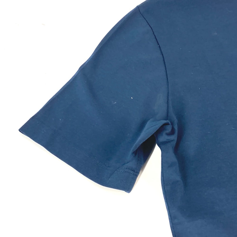 HERMES Short sleeve T-shirt cotton Navy logo IMPRIME HERMES ODYSEE XS