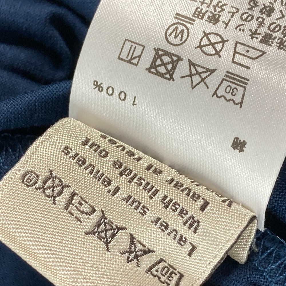 HERMES Short sleeve T-shirt cotton Navy logo IMPRIME HERMES ODYSEE XS