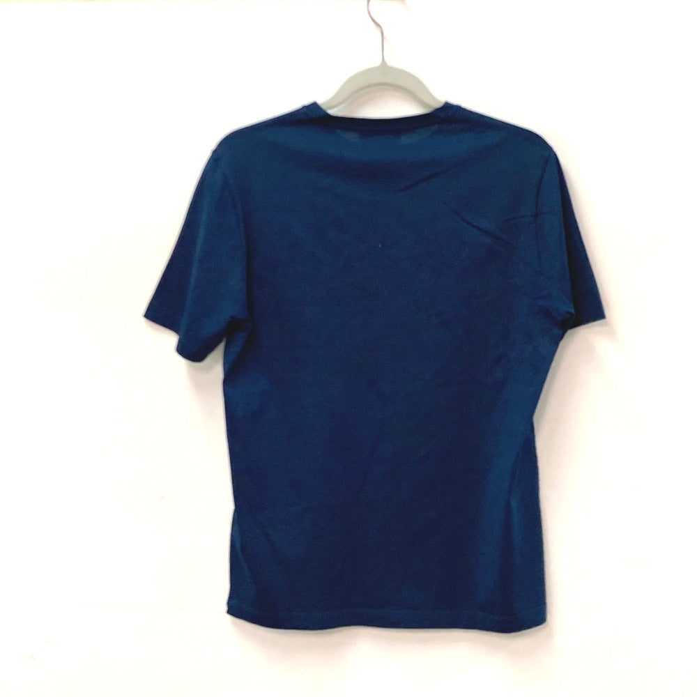 HERMES Short sleeve T-shirt cotton Navy logo IMPRIME HERMES ODYSEE XS
