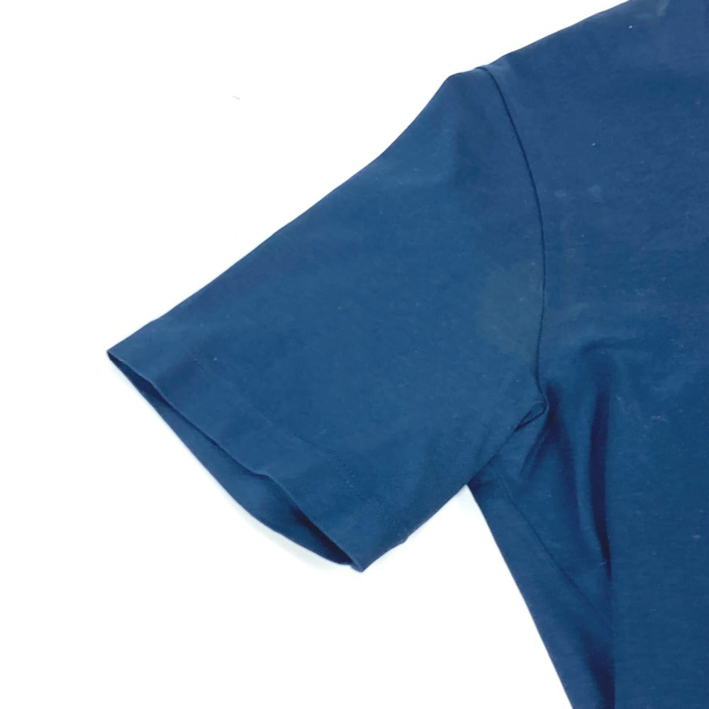 HERMES Short sleeve T-shirt cotton Navy logo IMPRIME HERMES ODYSEE XS