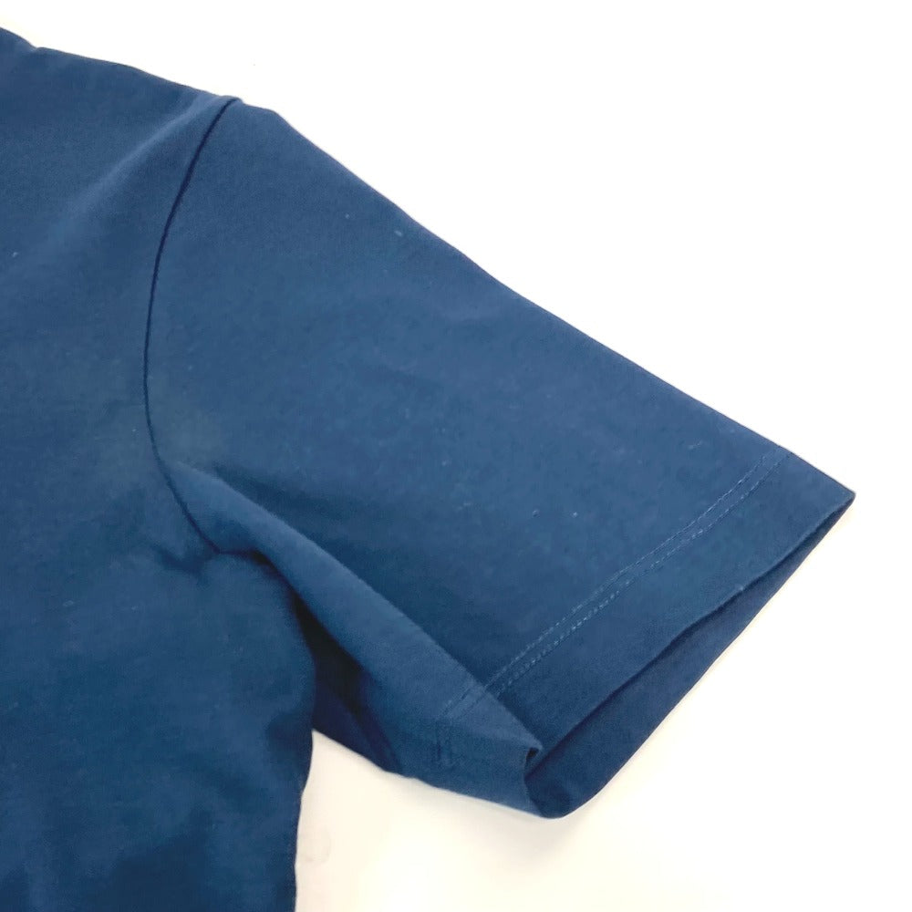 HERMES Short sleeve T-shirt cotton Navy logo IMPRIME HERMES ODYSEE XS