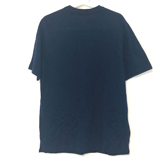 HERMES Short sleeve T-shirt cotton Navy pocket logo M
