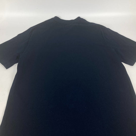 HERMES Short sleeve T-shirt cotton Navy pocket logo M