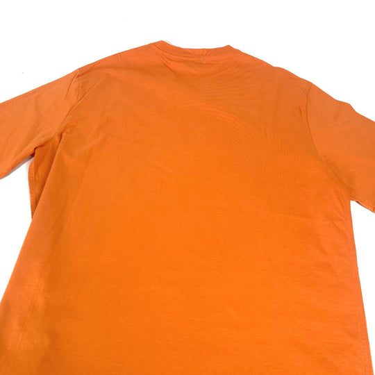 HERMES Short sleeve T-shirt cotton Orange logo mens M Used Authentic