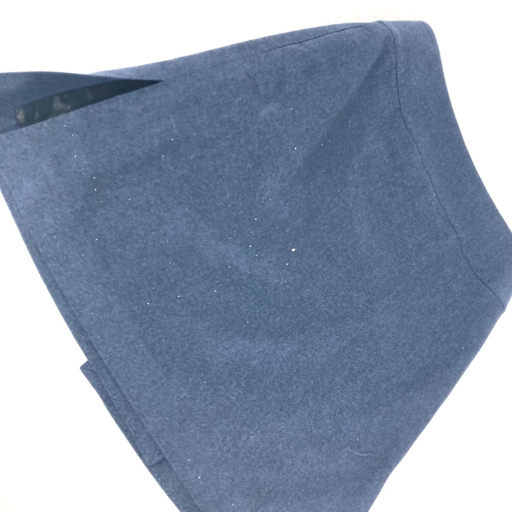 HERMES skirt wool Navy Plain Women 34 Used Authentic