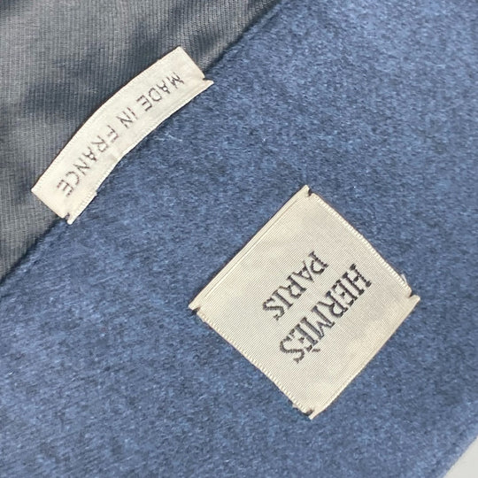 HERMES skirt wool Navy Plain Women 34 Used Authentic