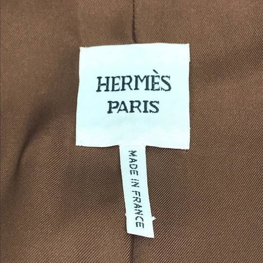 HERMES Blouson leather Brown Limited to 5 bottles worldwide apparel Women 38 Used Authentic