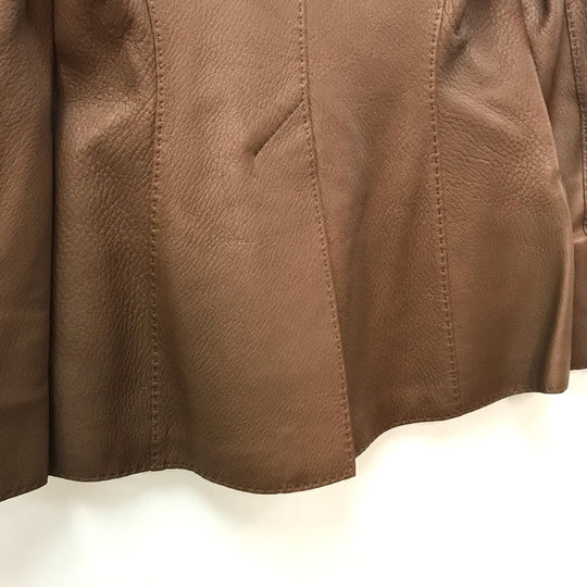 HERMES Blouson leather Brown Limited to 5 bottles worldwide apparel Women 38 Used Authentic
