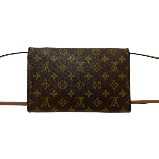 LOUIS VUITTON Shoulder Bag leather Brown Monogram
