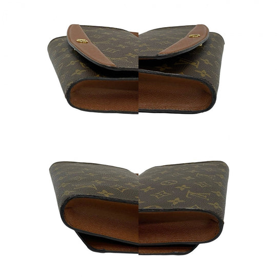 LOUIS VUITTON Shoulder Bag leather Brown Monogram