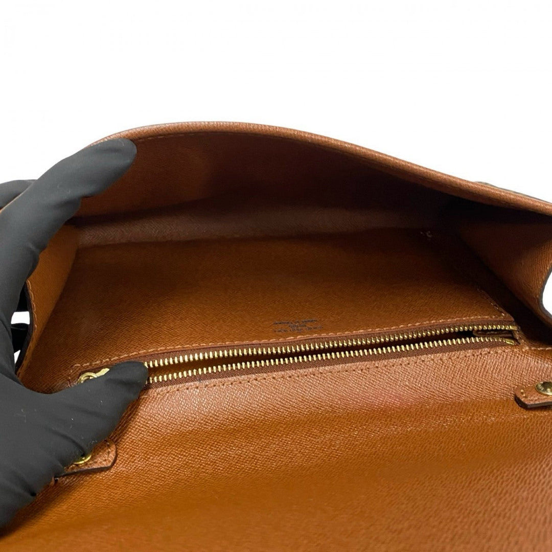 LOUIS VUITTON Shoulder Bag leather Brown Monogram