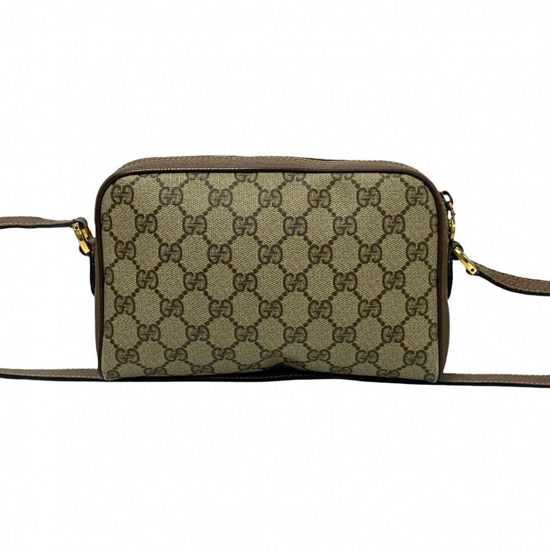 GUCCI Shoulder Bag leather Brown Sherry line