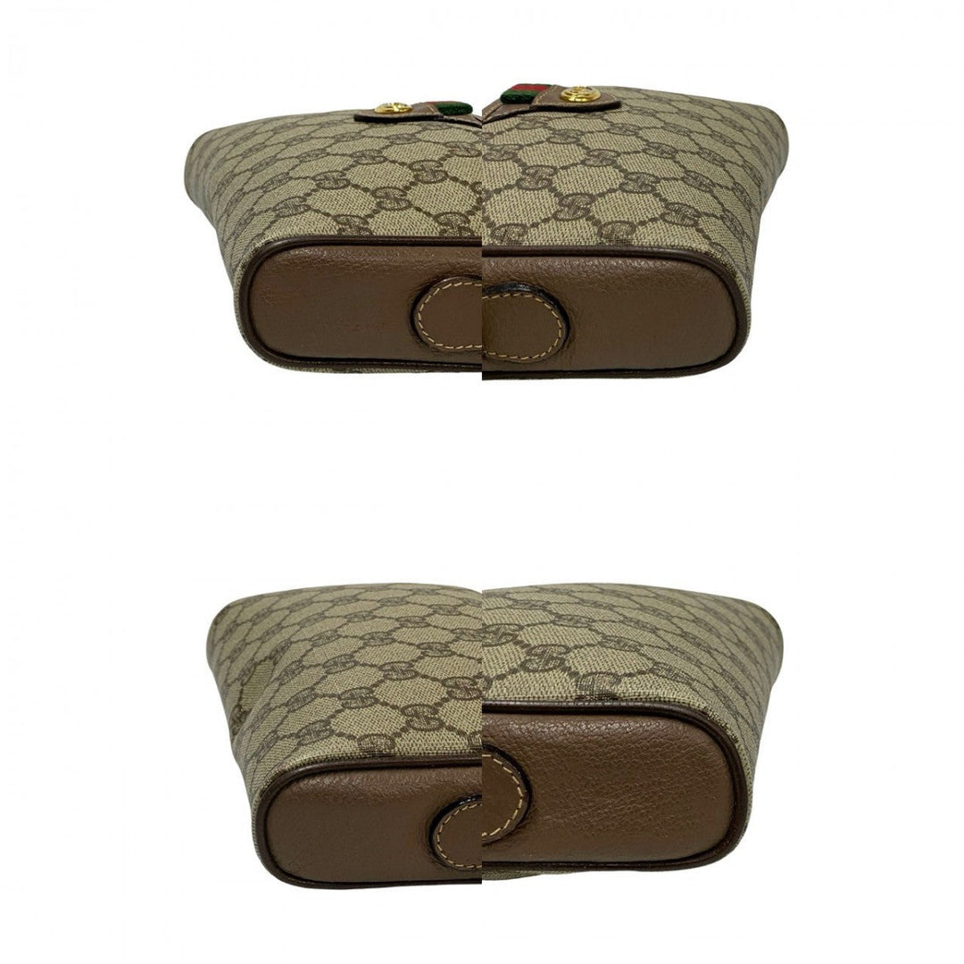 GUCCI Shoulder Bag leather Brown Sherry line