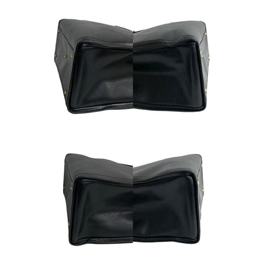 GUCCI Handbag leather black Bamboo Old Gucci