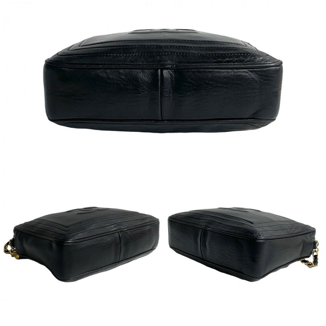 CHANEL Shoulder Bag lambskin black