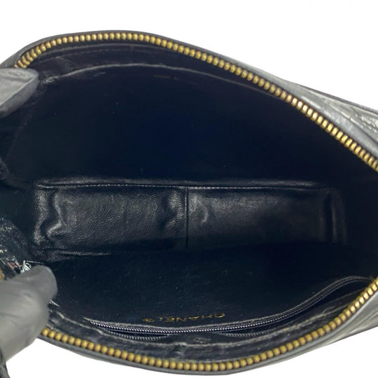 CHANEL Shoulder Bag lambskin black