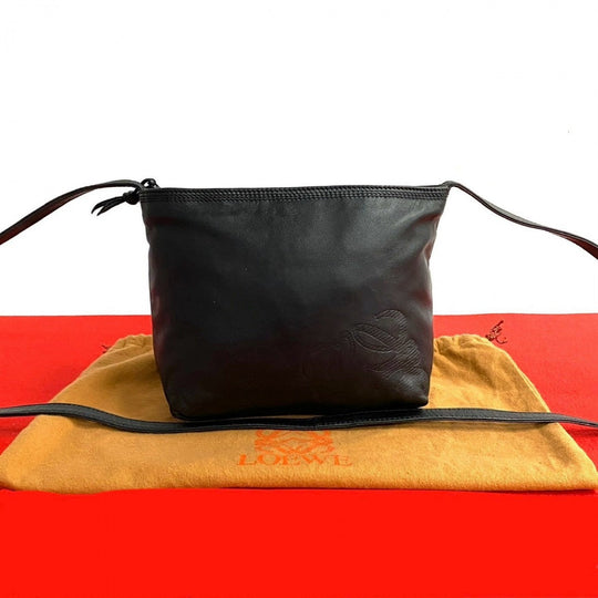 LOEWE Shoulder Bag leather black