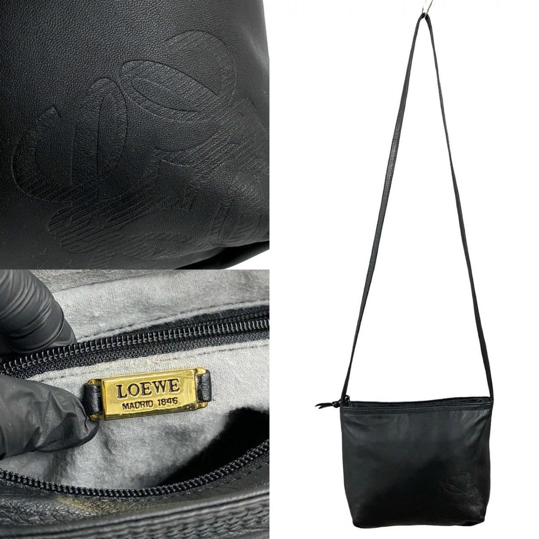 LOEWE Shoulder Bag leather black
