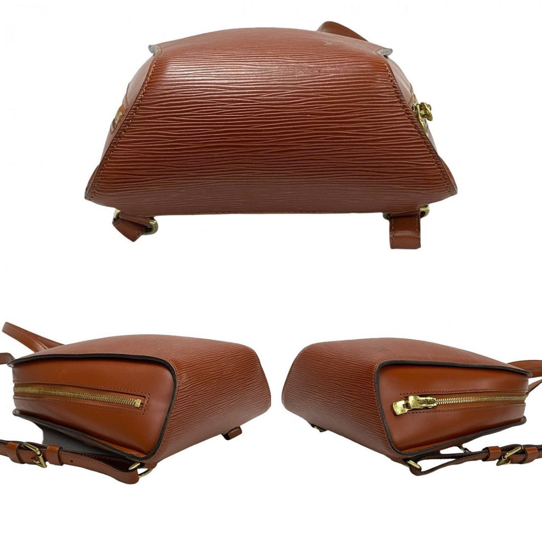 LOUIS VUITTON Backpack Epi Leather Brown Epi Mabillon