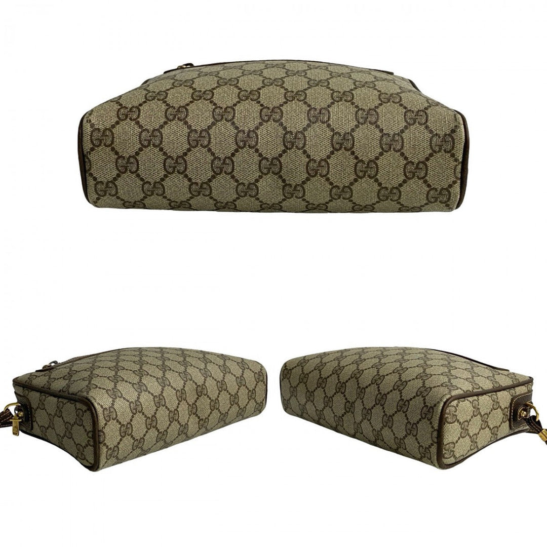GUCCI Shoulder Bag leather Brown Old Gucci