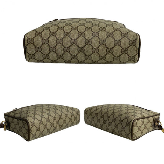 GUCCI Shoulder Bag leather Brown Old Gucci