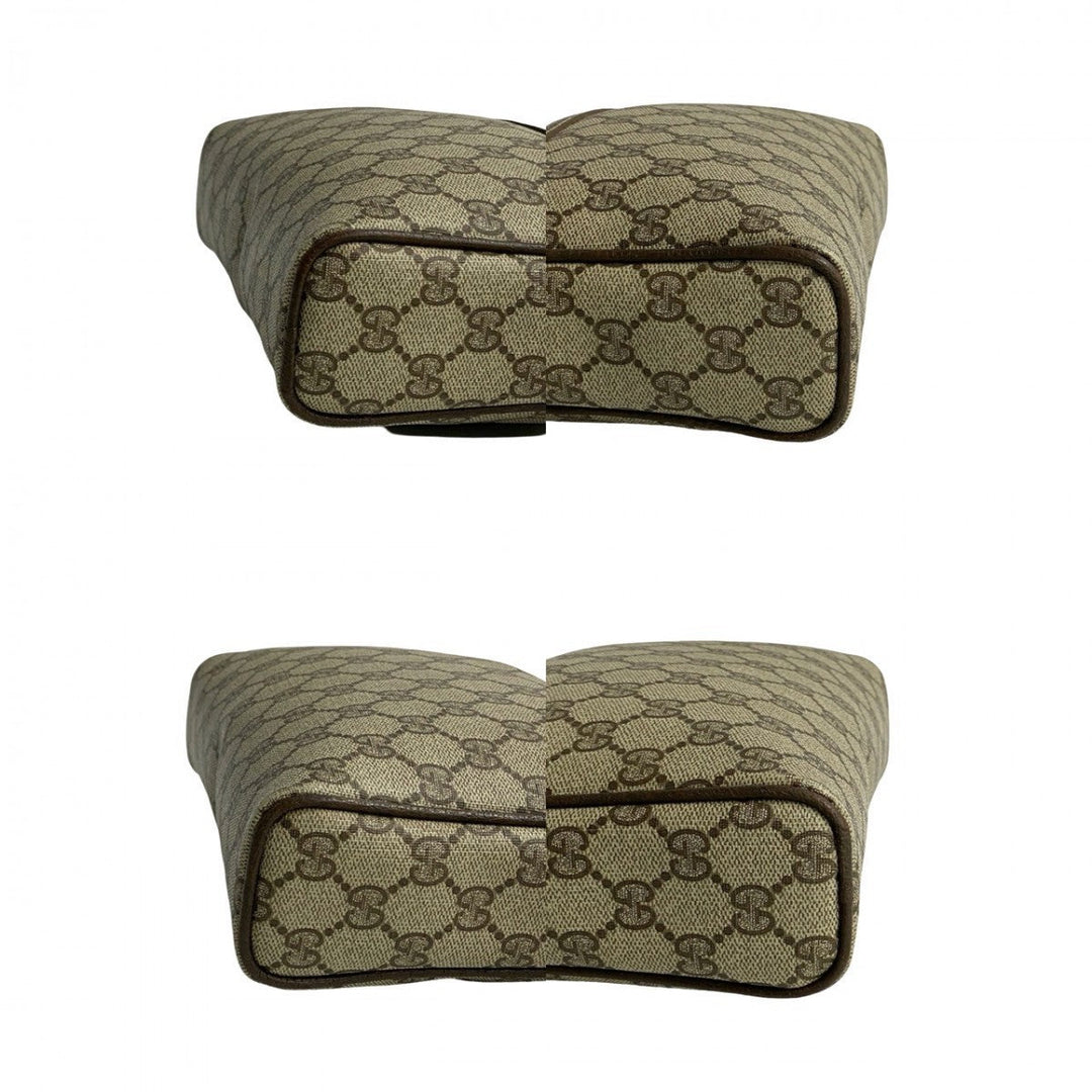 GUCCI Shoulder Bag leather Brown Old Gucci