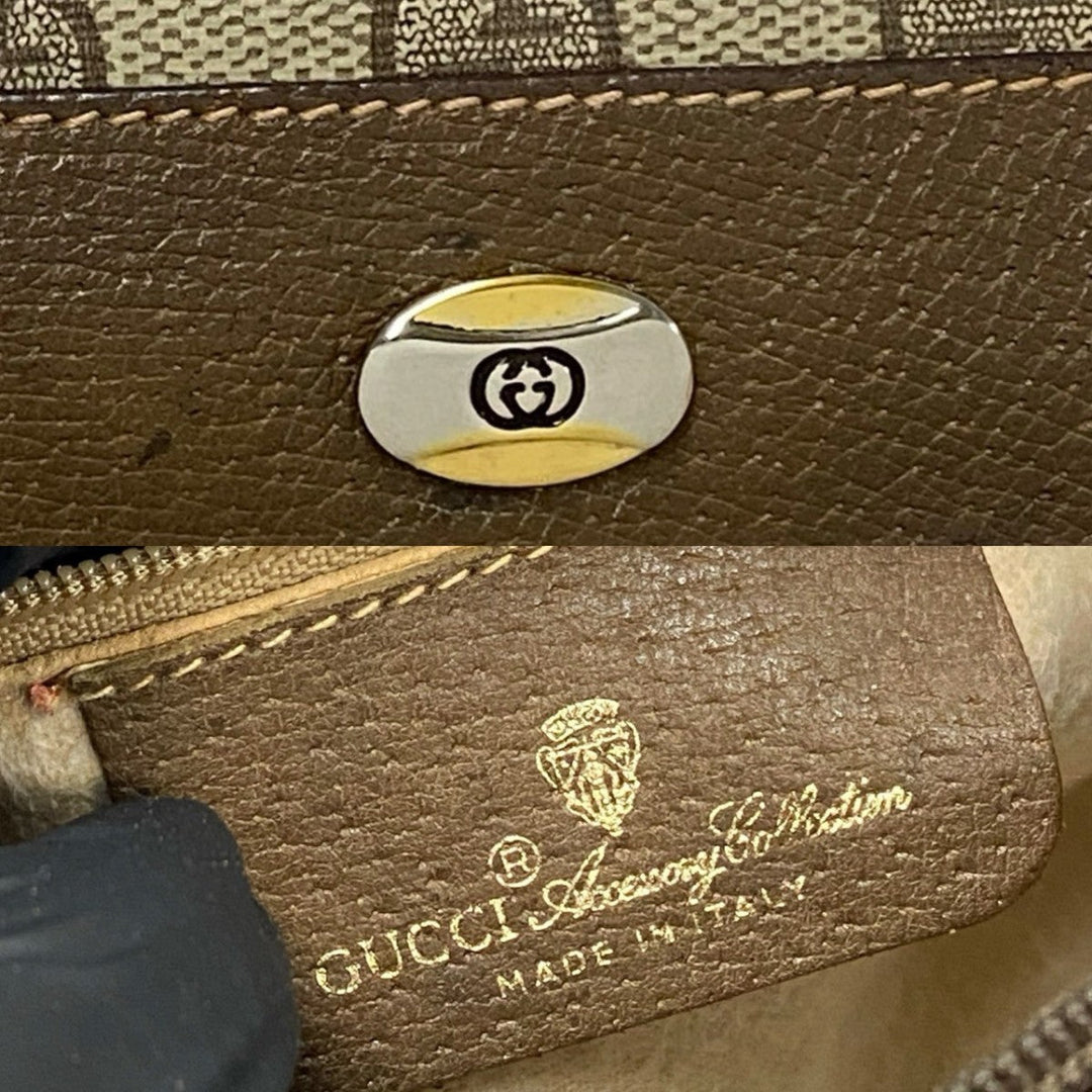 GUCCI Handbag leather Brown