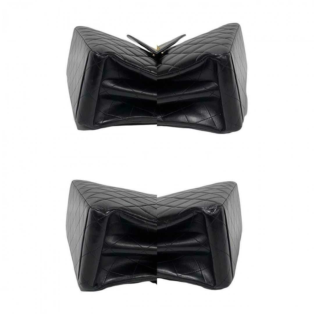 CHANEL Shoulder Bag lambskin black Matrasse