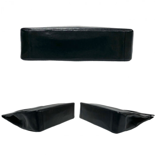 CHANEL Shoulder Bag leather black