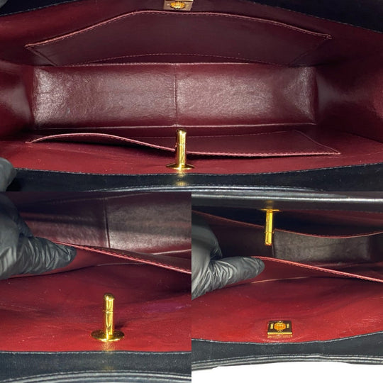 CHANEL Shoulder Bag leather black